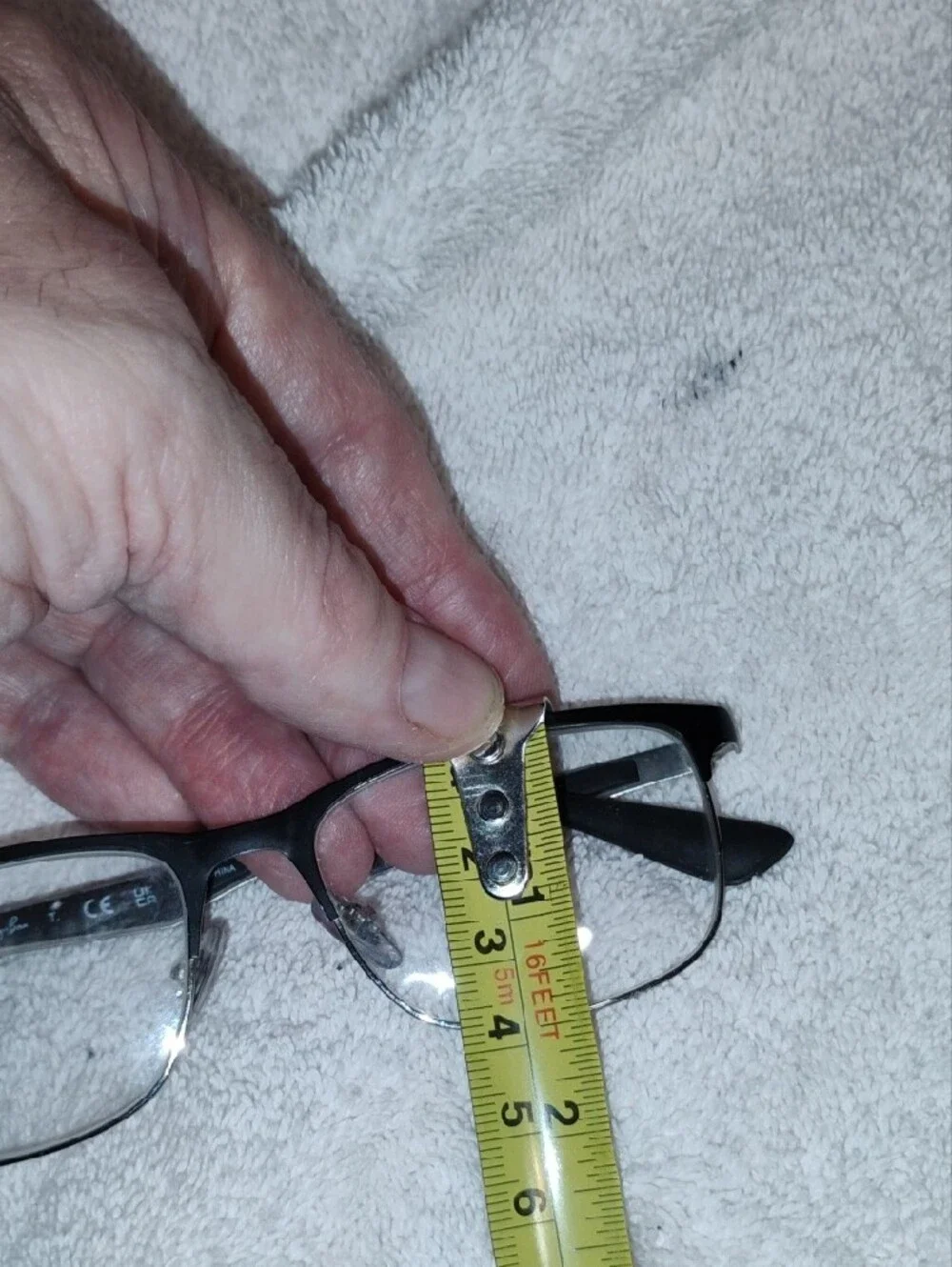 Ray-Ban Matte Black Semi-Rimless Eyeglasses